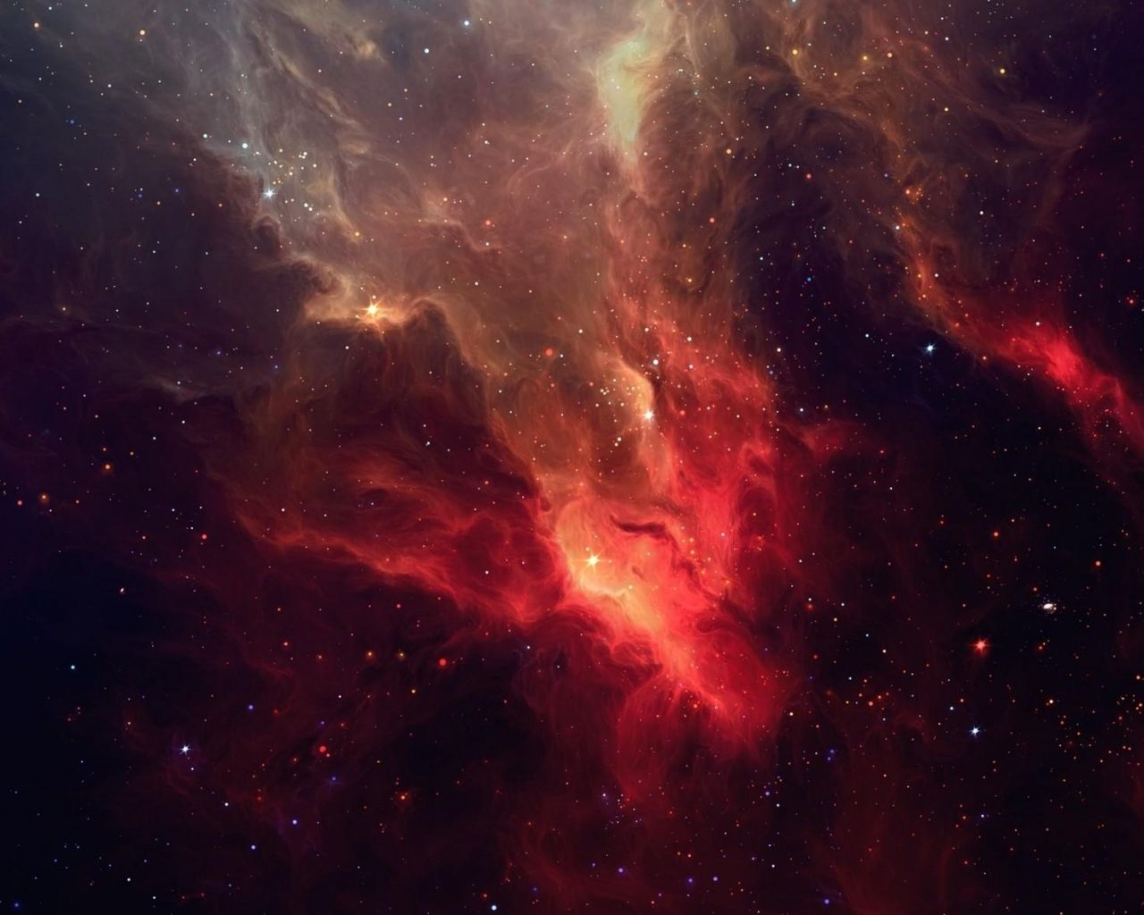 Space Wallpaper Red - HD Wallpaper 
