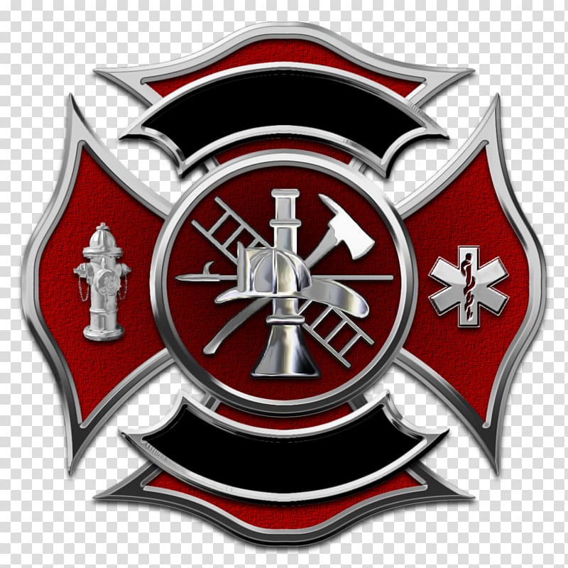 Red And Gray Firemen Logo, Maltese Dog Puppy Maltese - Firefighter Logo Png - HD Wallpaper 