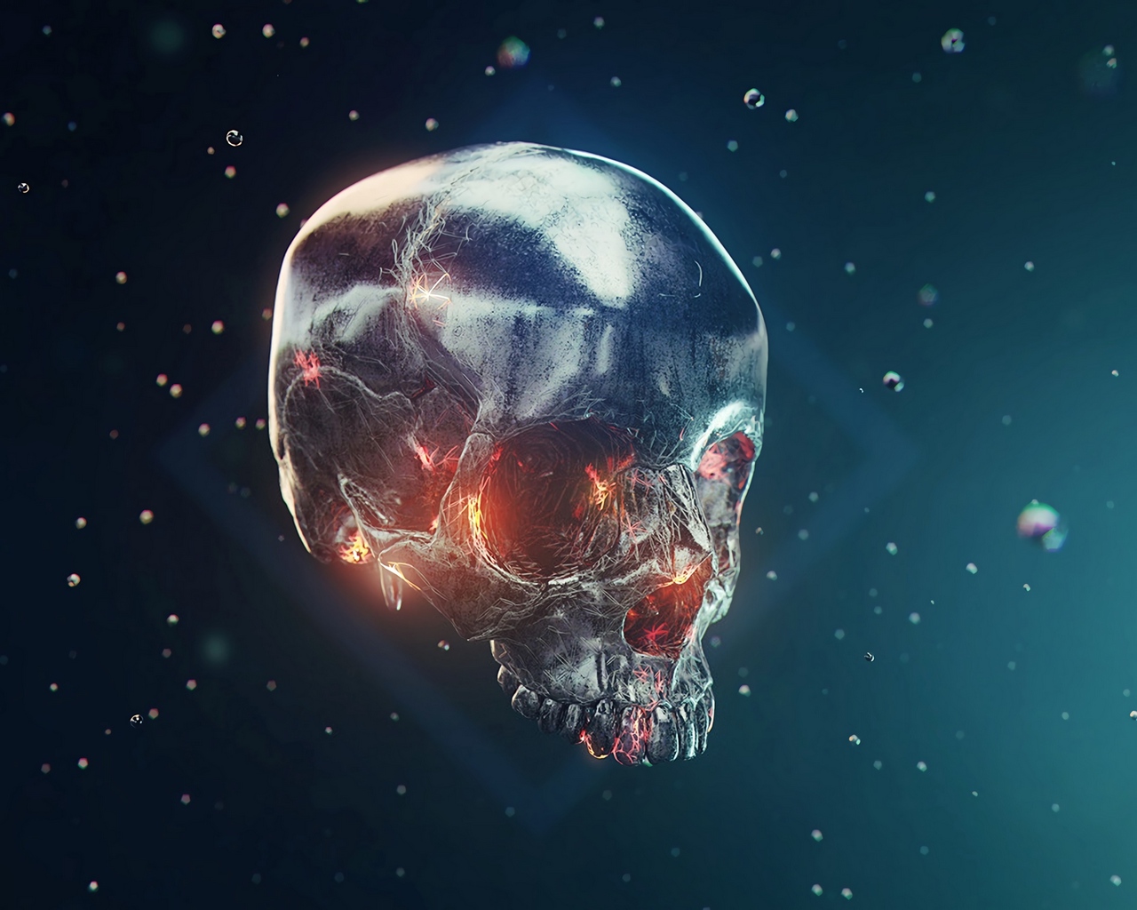 Wallpaper Skull, Form, Cyberpunk, Futurism - 3840 X 2160 Skull - HD Wallpaper 