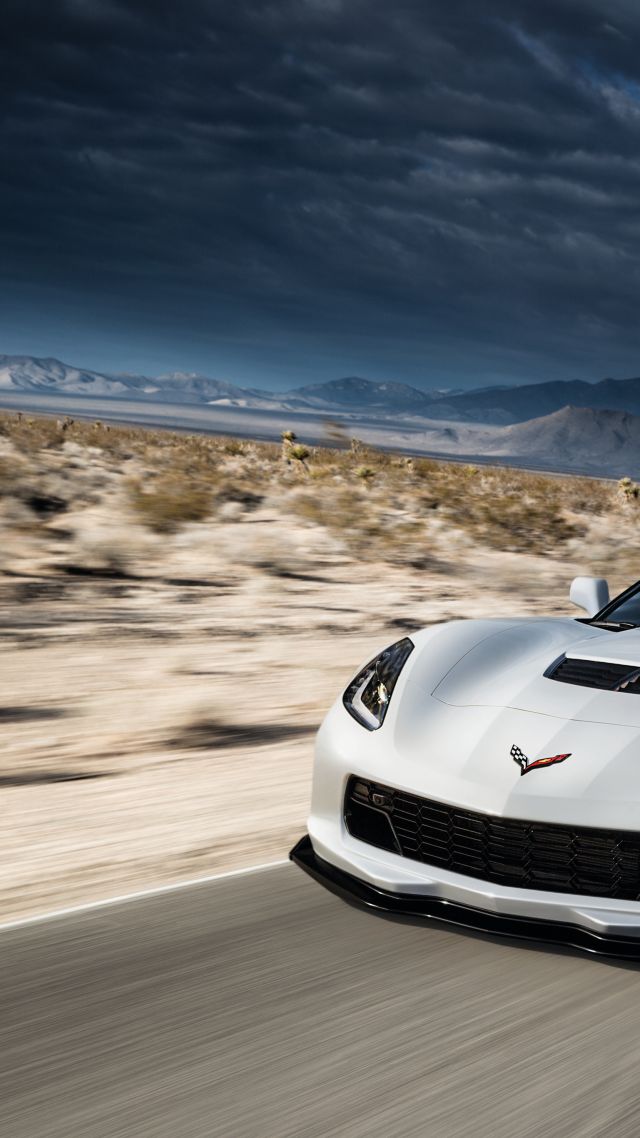 Chevrolet Corvette Z06 Convertible, Corvette, Whie - 2016 Corvette Z06 Silver - HD Wallpaper 