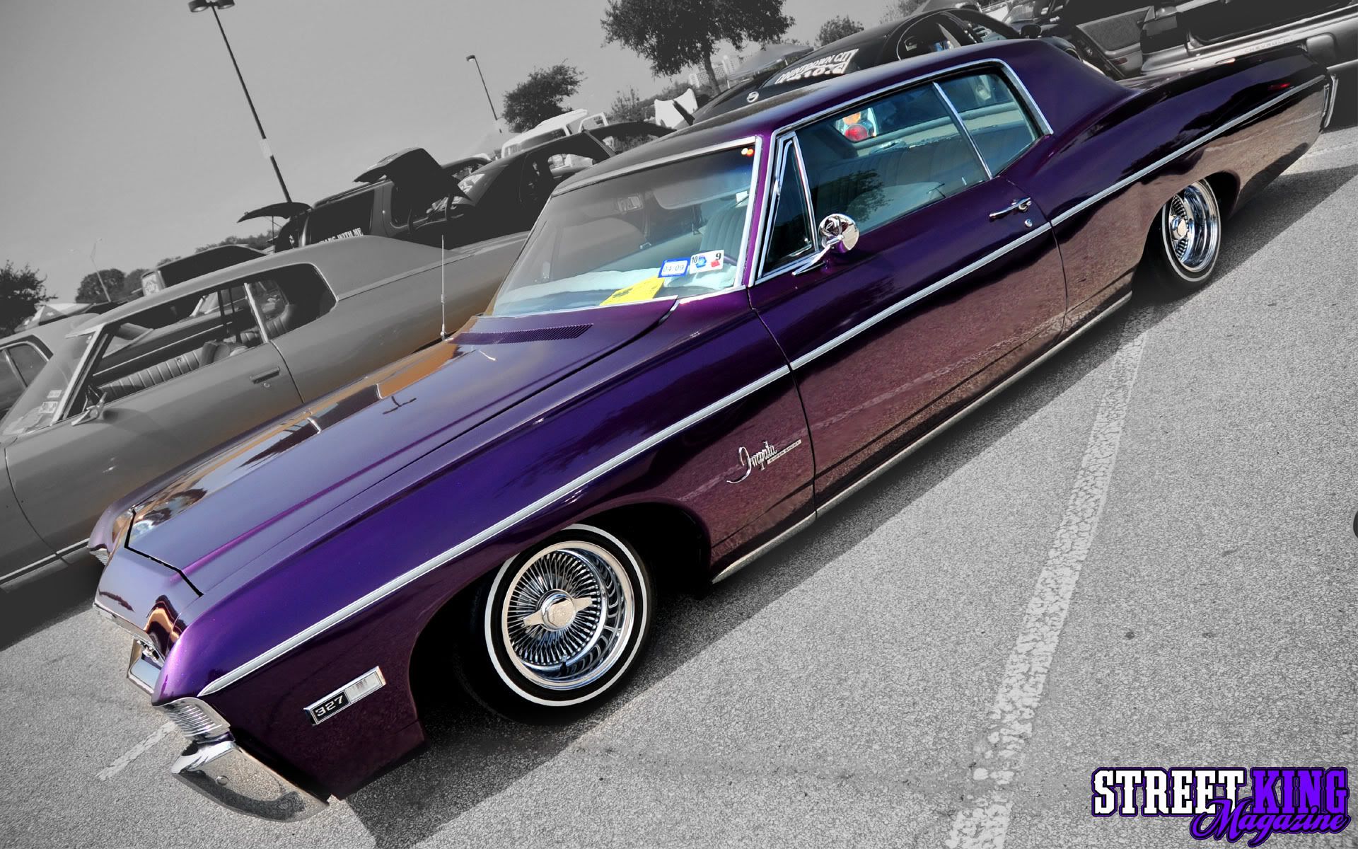 Lowrider Wallpaper - Page - 1967 Chevy Impala Purple - HD Wallpaper 