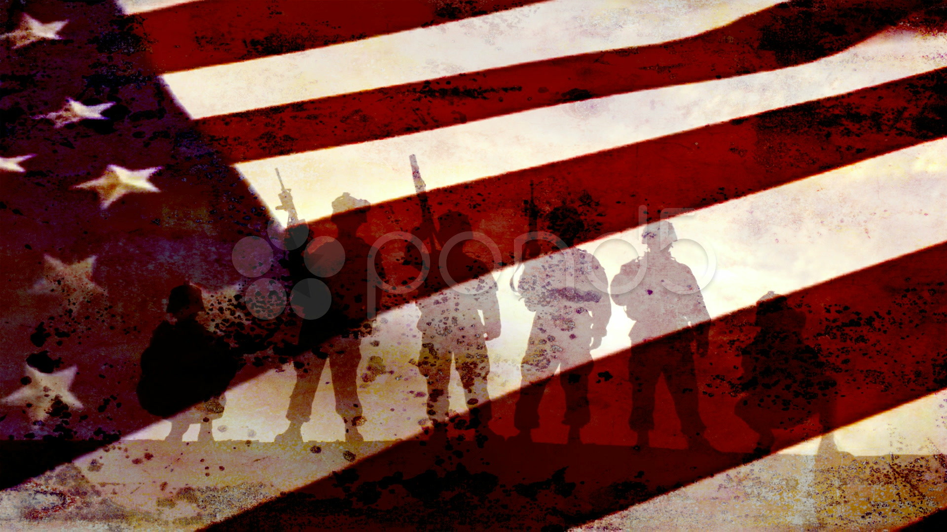 Free Wallpaper Patriotic Backgrounds - Patriotic American Flag Background - HD Wallpaper 