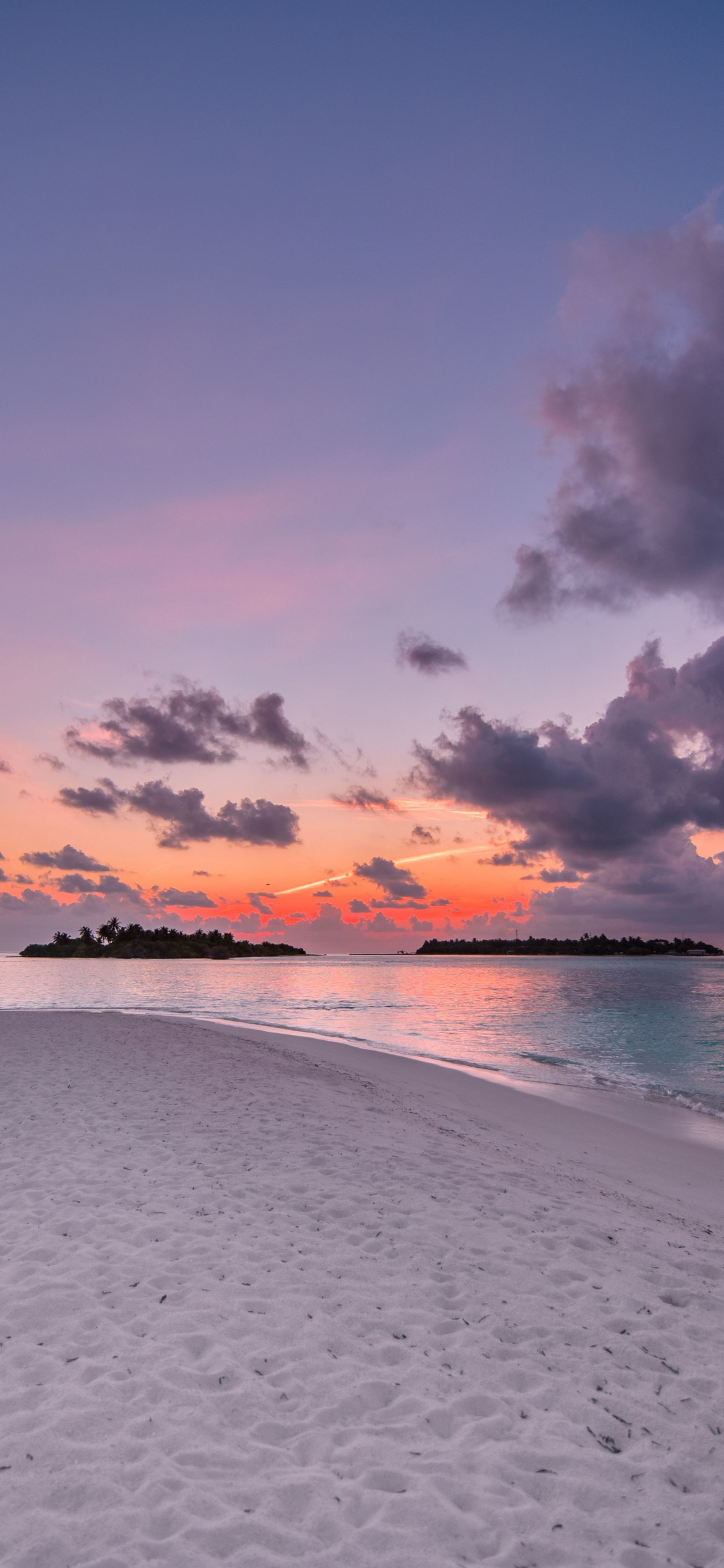 Beach, Island, Sunset, Clouds, Nature, Wallpaper - Красивые Обои На Айфон - HD Wallpaper 