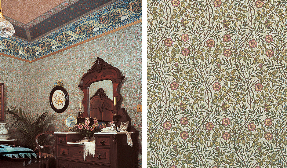 Victorian Wallpaper On Wall - HD Wallpaper 