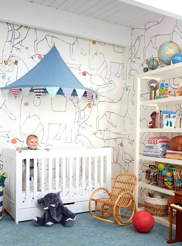 Wallpapers Baby Room Baby Room Design Online Baby Room - Boy Nursery - HD Wallpaper 