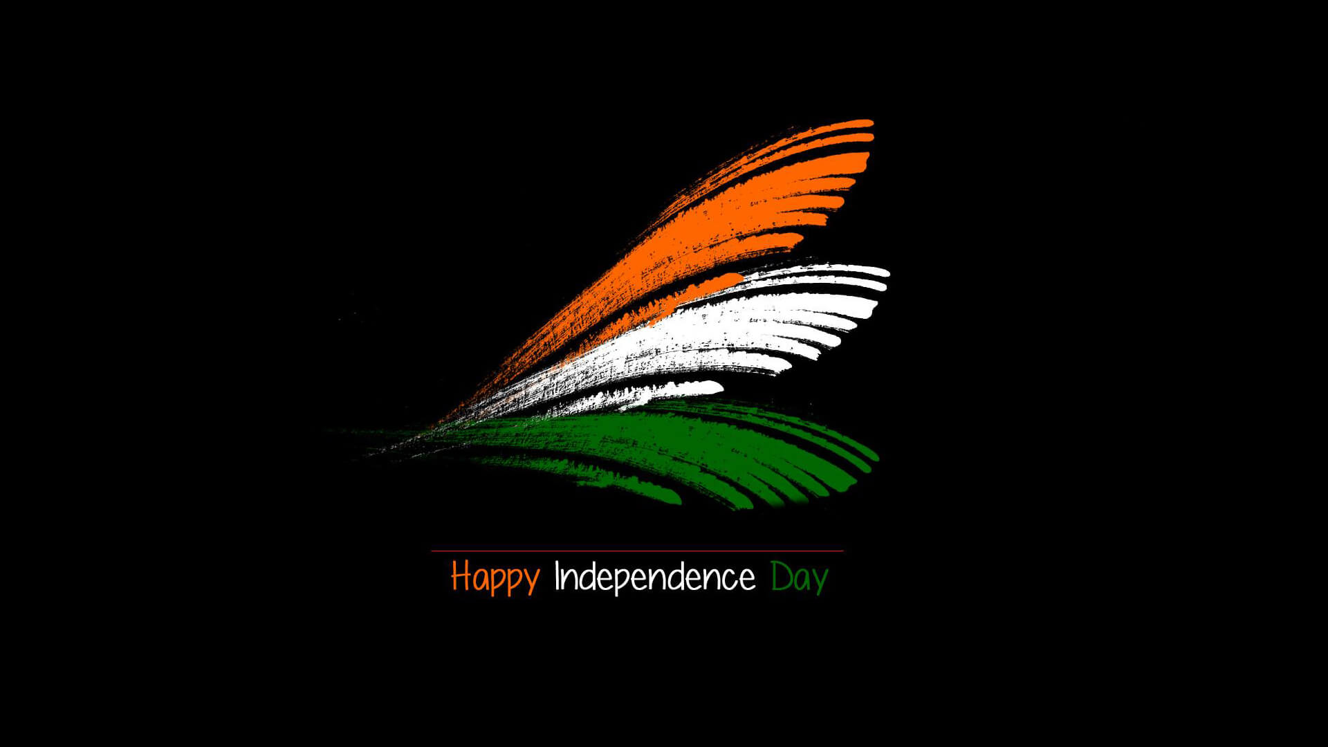 Patriotic Wallpapers And Greetings Independence Day - Indian Flag Black Background - HD Wallpaper 