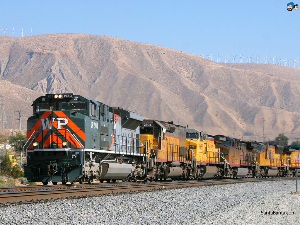 Trains Wallpaper - Union Pacific - HD Wallpaper 