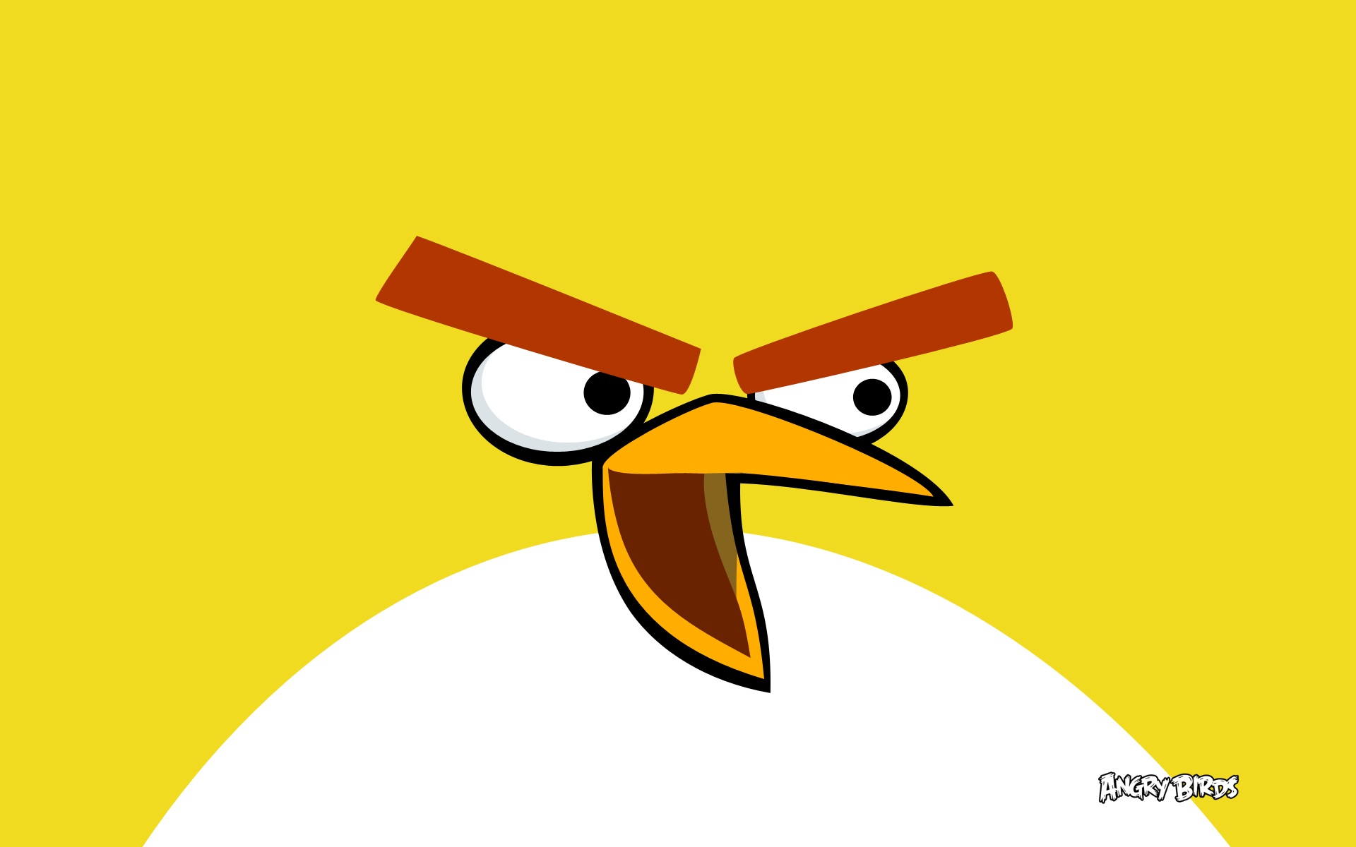 Yellow Bird In Angry Birds - Angry Birds Wallpaper Chuck - HD Wallpaper 