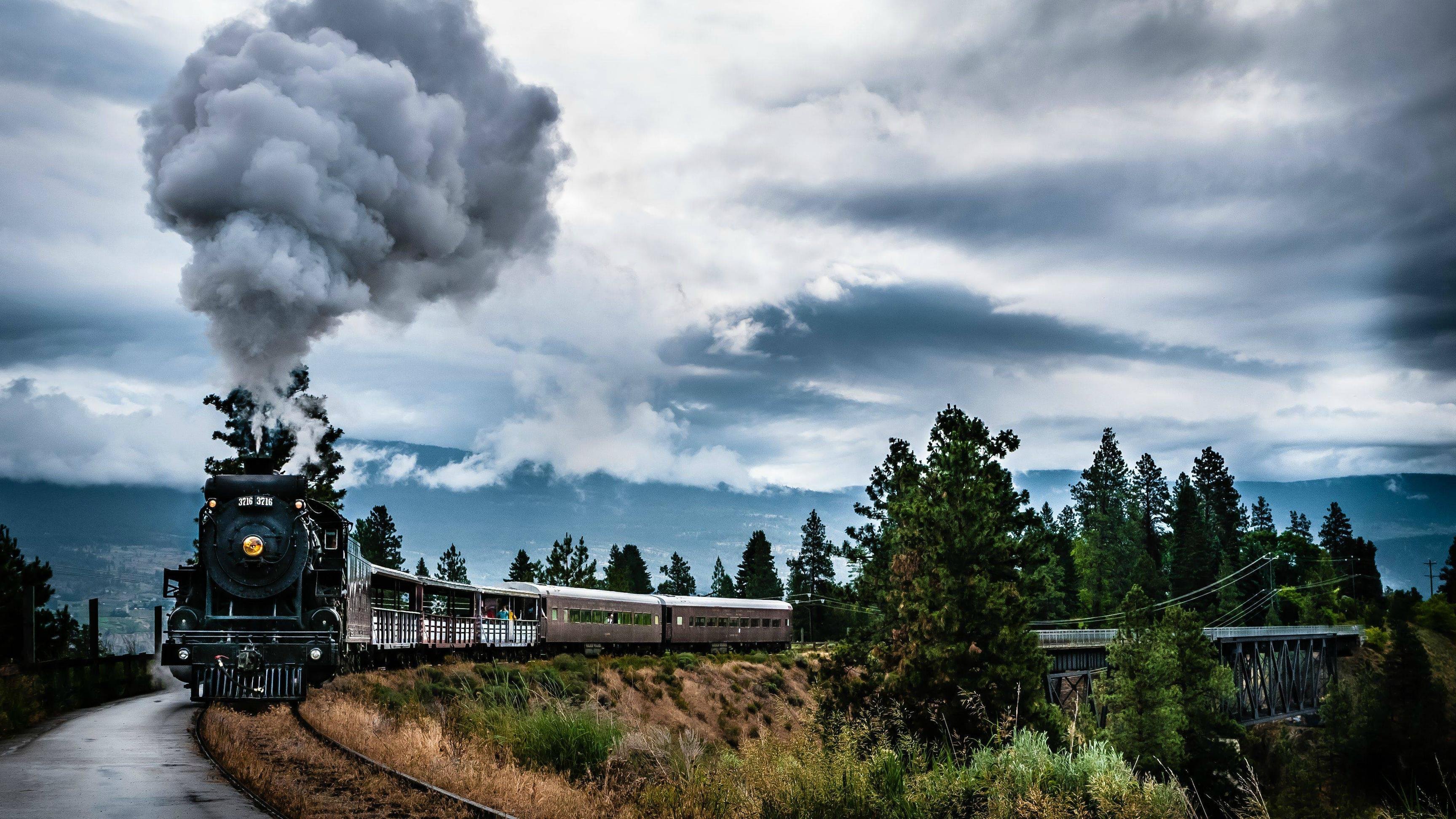 Kettle Valley Steam Train Wallpaper - Train Background - HD Wallpaper 