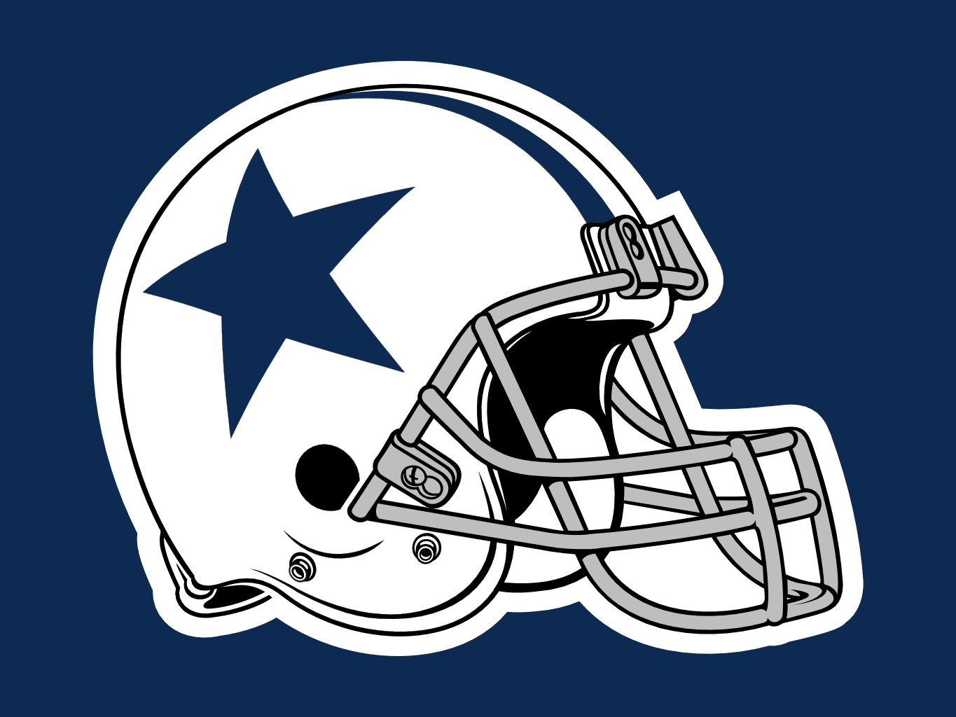 Dallas Cowboys Logo - Buffalo Bills Helmet 2019 - HD Wallpaper 