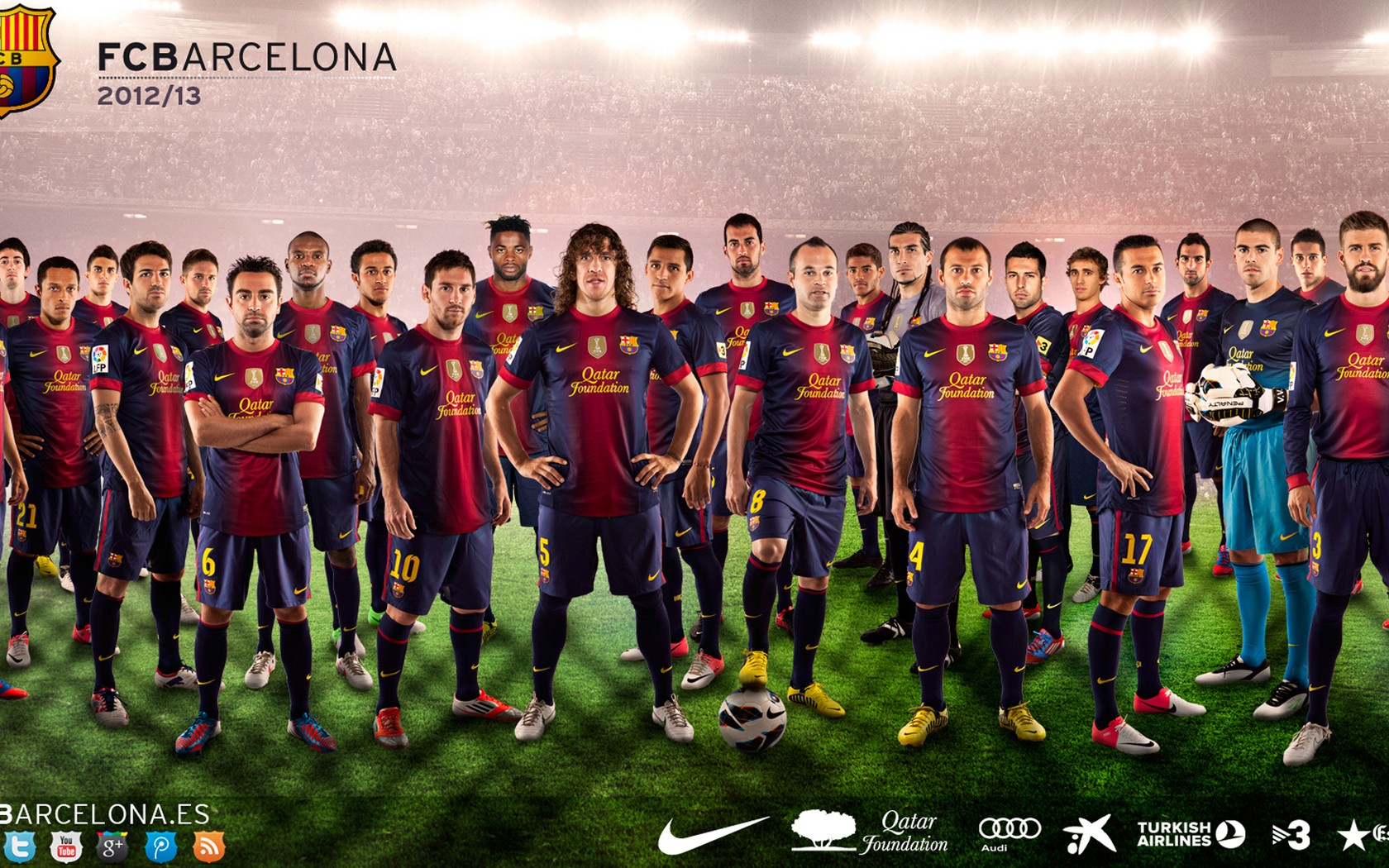 Barcelona Team 2012 2013 - HD Wallpaper 