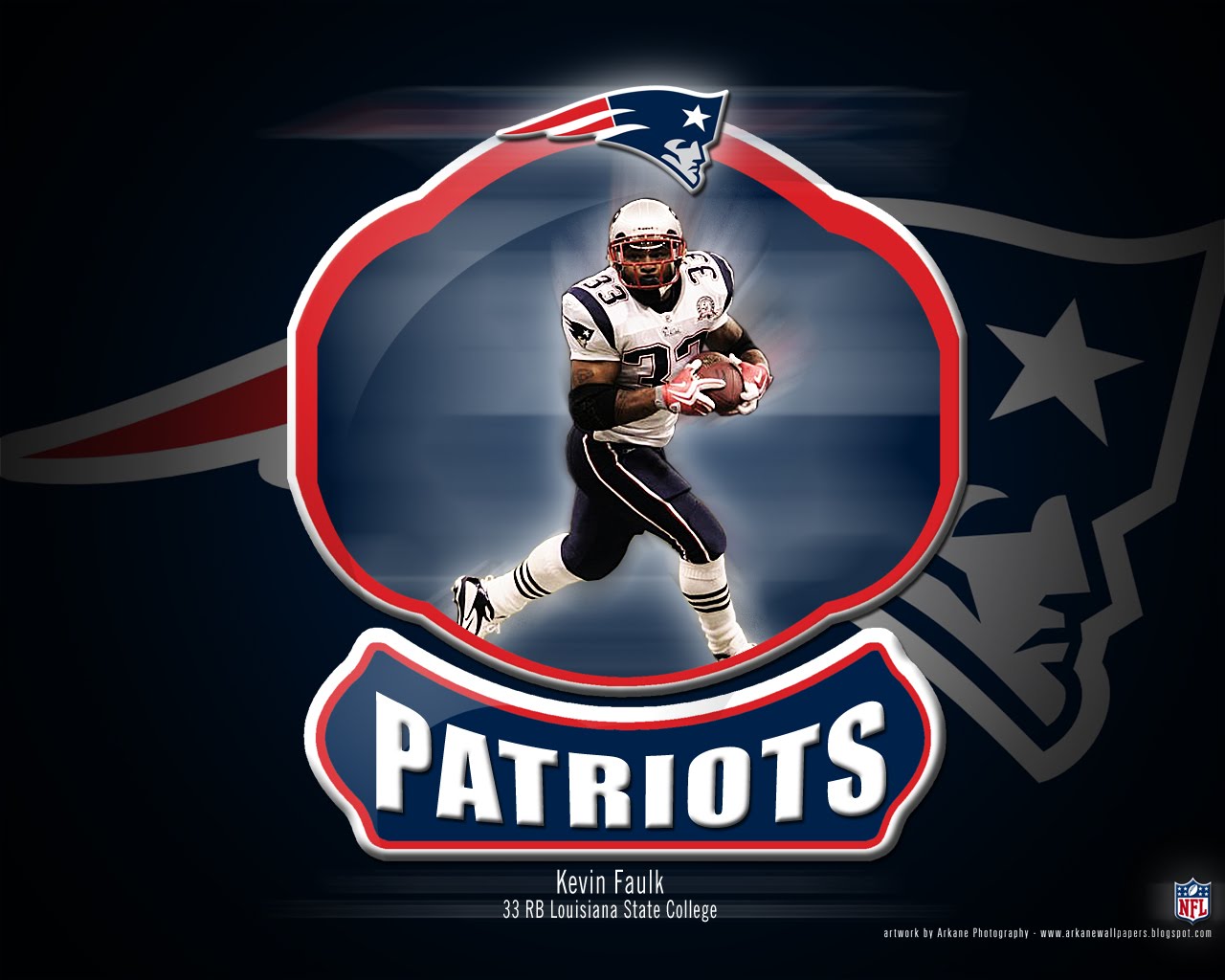 Arkane Nfl Wallpapers Kevin Faulk New England Patriots - New England Patriots - HD Wallpaper 
