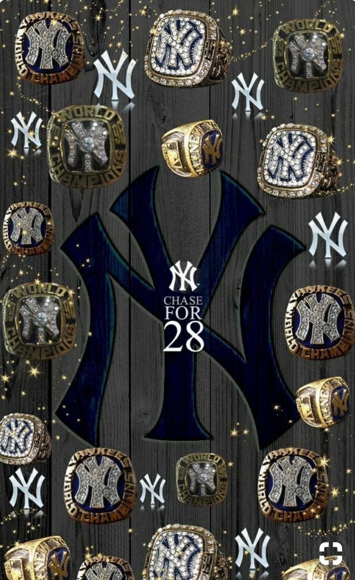New York Yankees Rings Logo - HD Wallpaper 