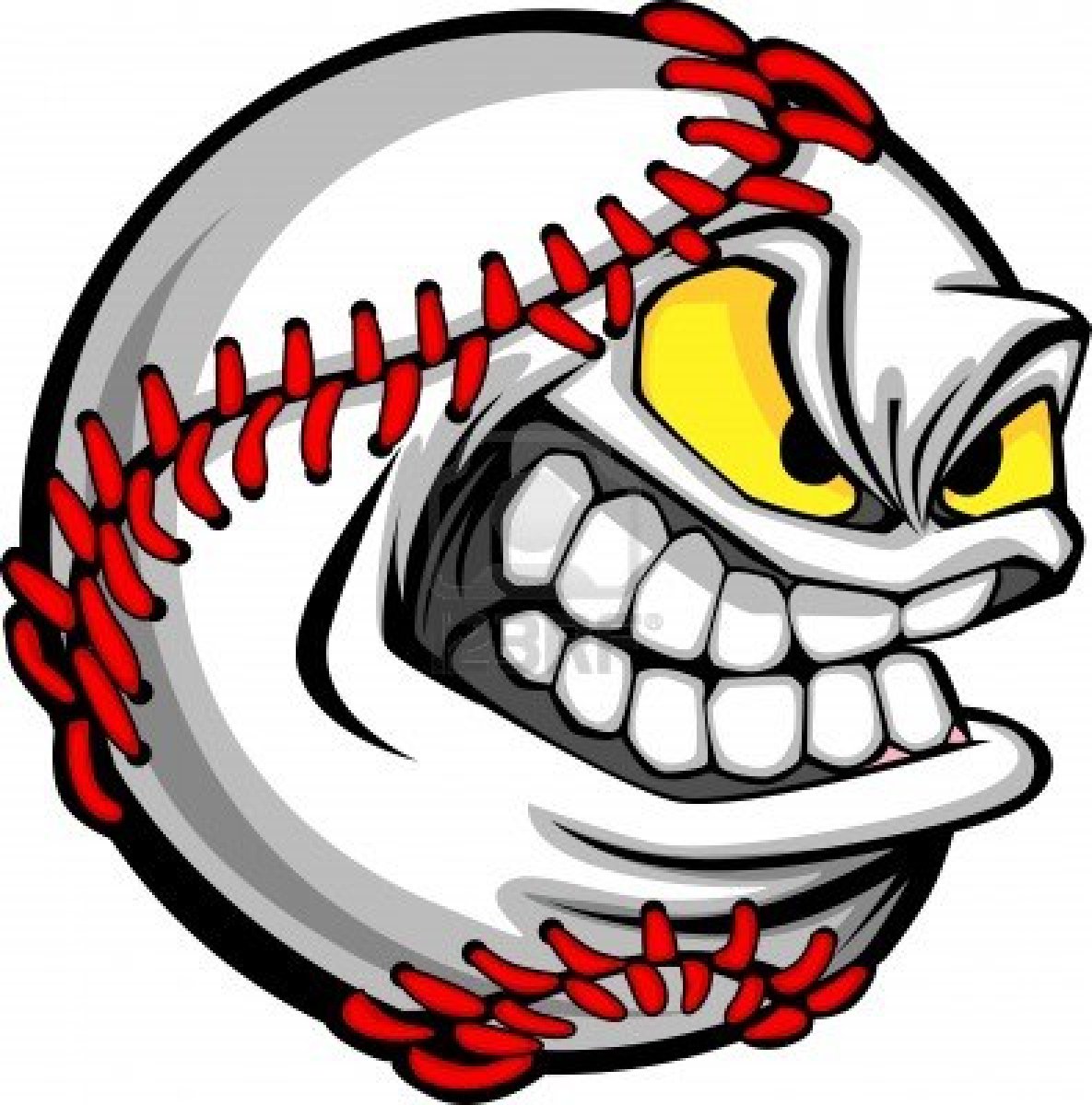 Cartoon Baseball Pictures - Baseball Face Cartoon - HD Wallpaper 