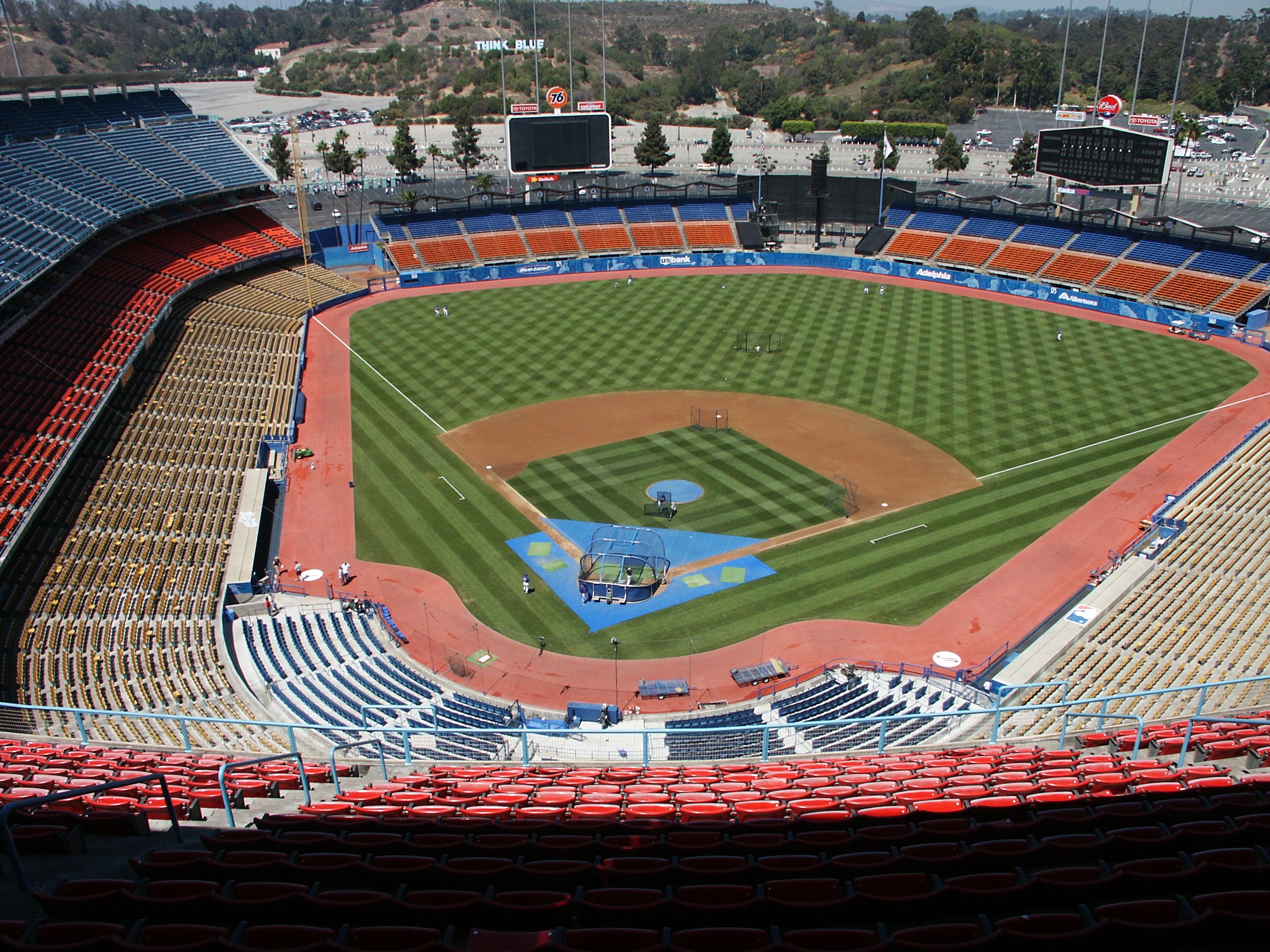 Baseball - Dodger Stadium - HD Wallpaper 