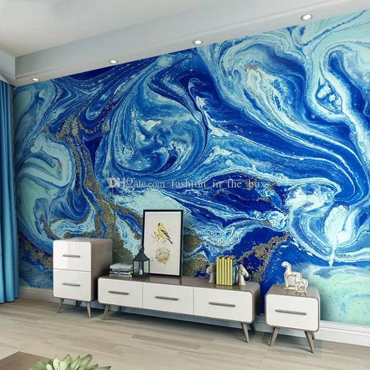 Papier Peint Trompe L Oeil Bleu - HD Wallpaper 