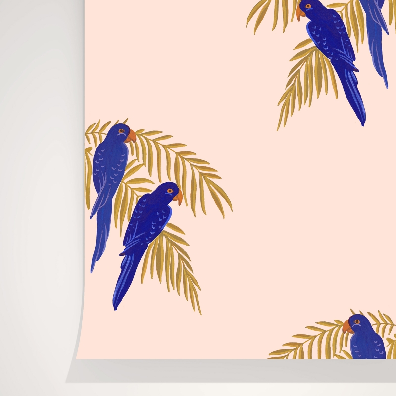 Parrots Wallpaper - Papier Peint Parrots Season Paper - HD Wallpaper 