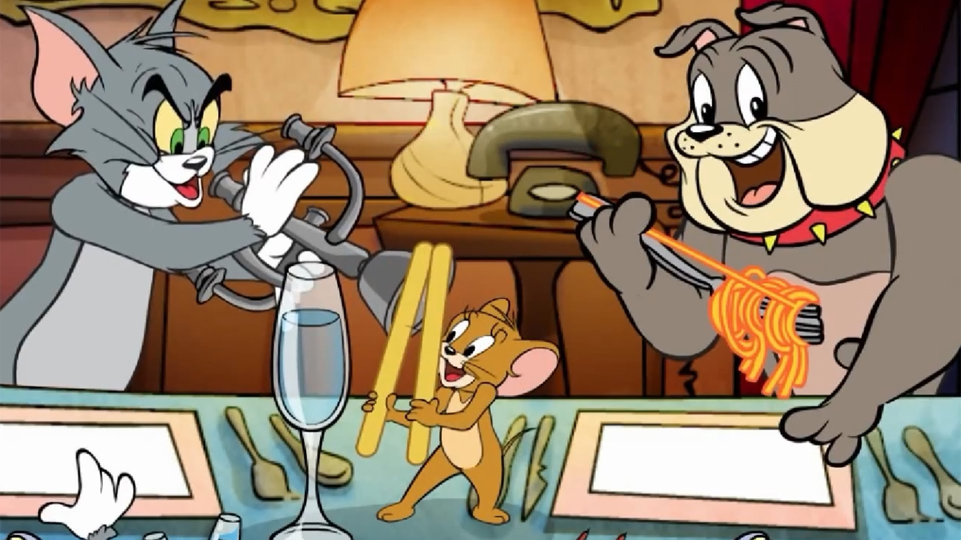 Stunning Tom And Jerry Images - Tom And Jerry Drawing Suppertime Serenade - HD Wallpaper 