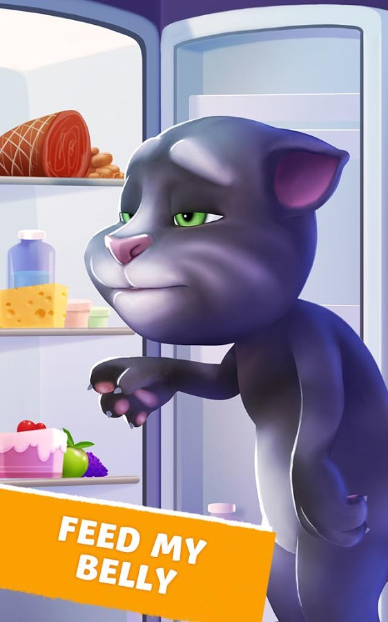 Tom & Jerry Wallpapers, Tom & Jerry Wallpapers - My Talking Tom Feed My Belly - HD Wallpaper 