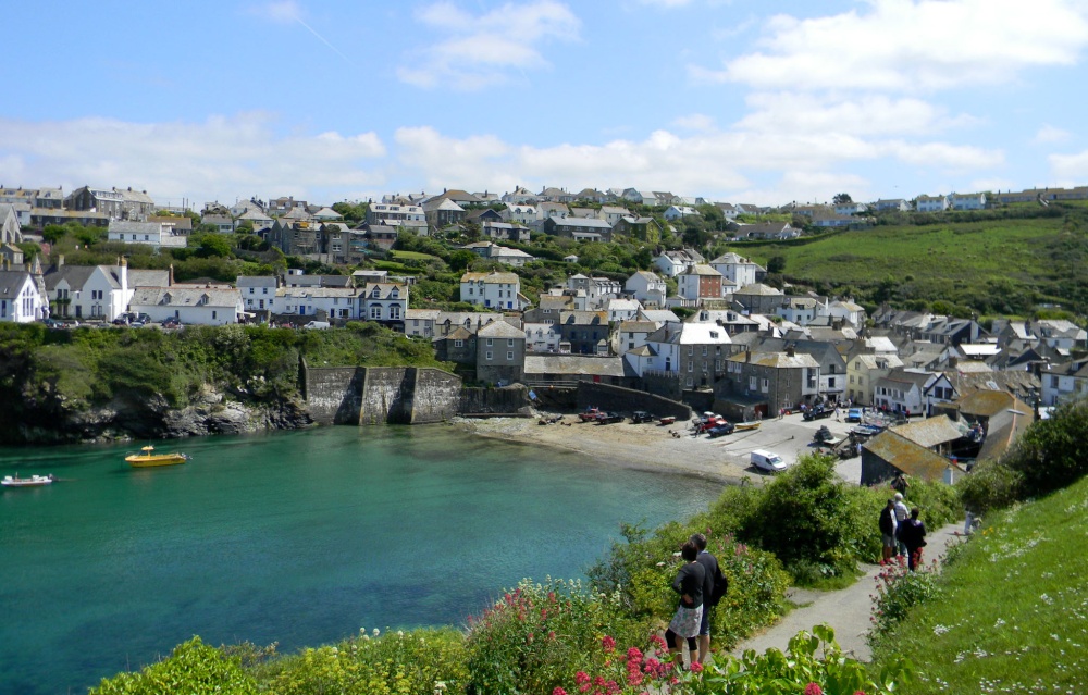 The Bay At Port Isaac - Harbor - HD Wallpaper 