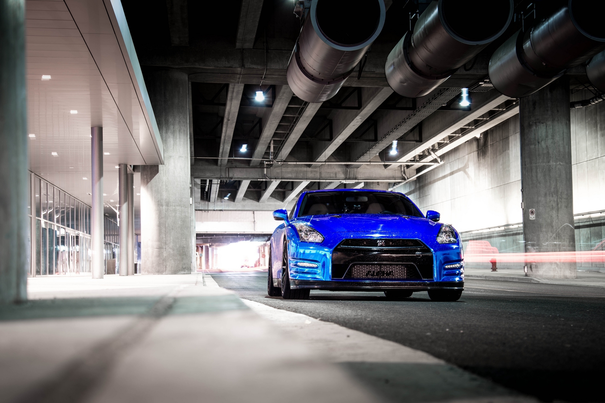 Blue Nissan Gtr R35 - HD Wallpaper 