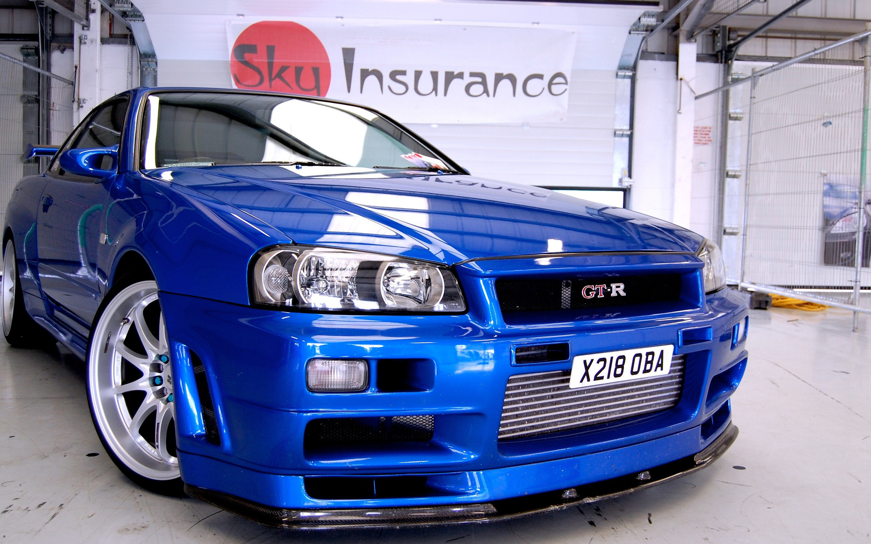 Skyline Lights Nissan R34 - HD Wallpaper 