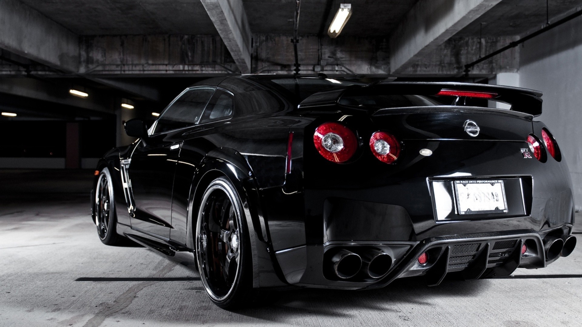 Nissan Gtr R35 Black - HD Wallpaper 