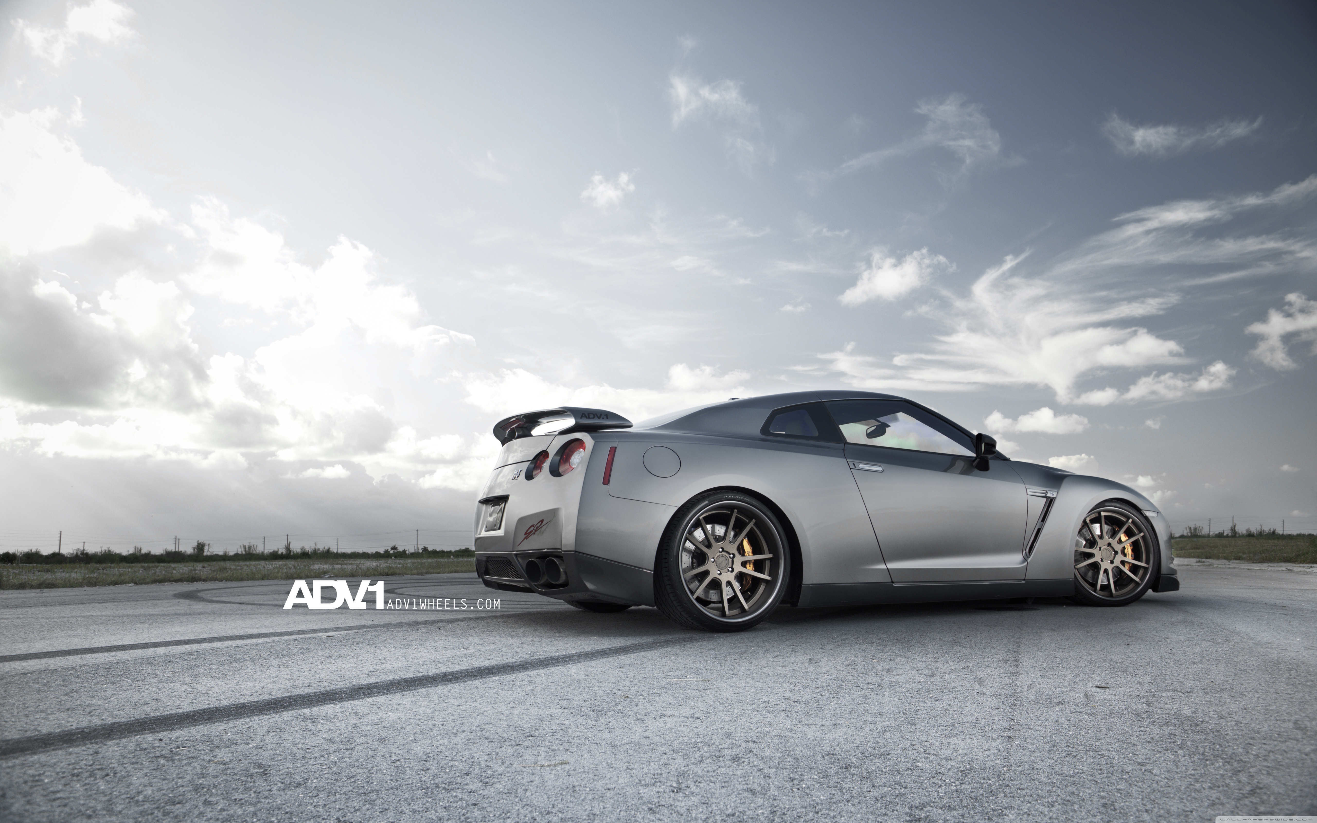 Nissan Gtr Adv1 Wheels Wallpaper - Nissan Gtr R35 - HD Wallpaper 