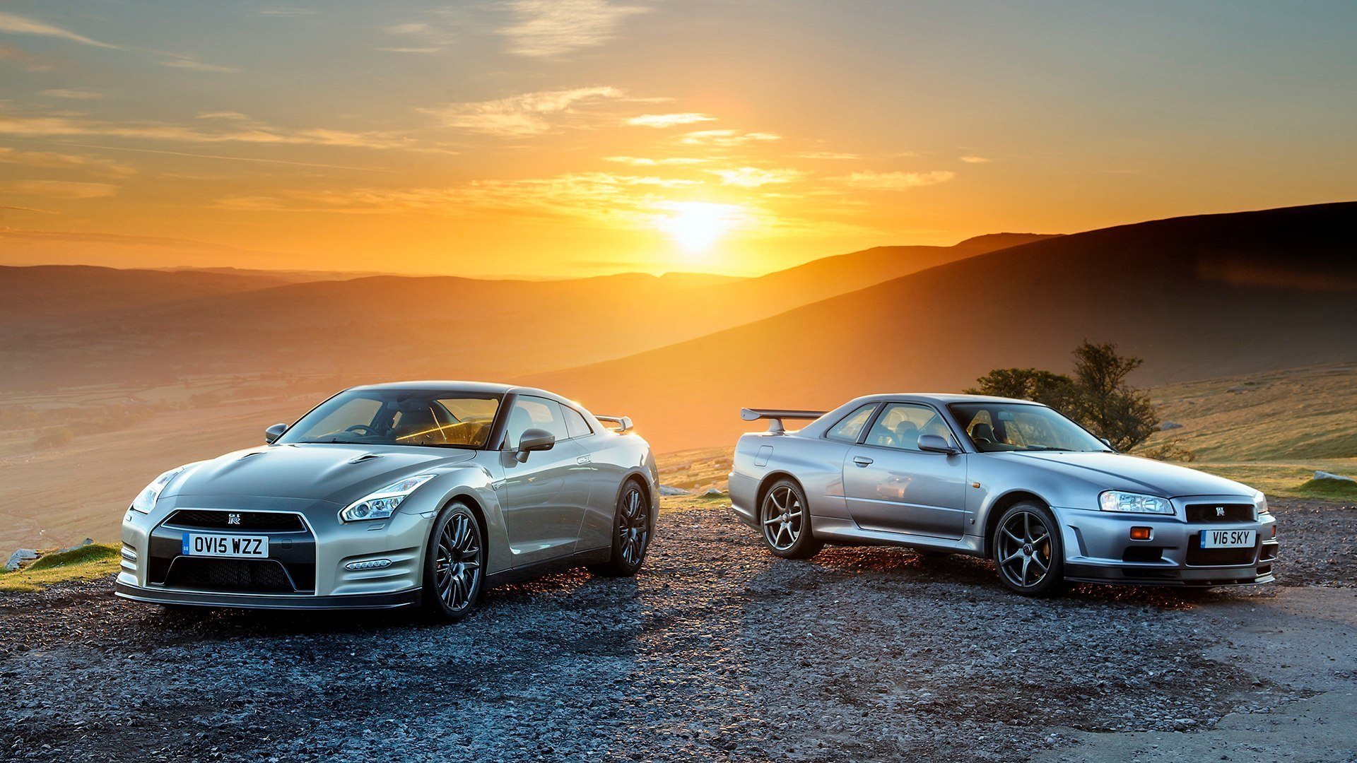 Sports Coupe, Nissan, Nissan R34, Skyline, Nissan R35 - High Resolution