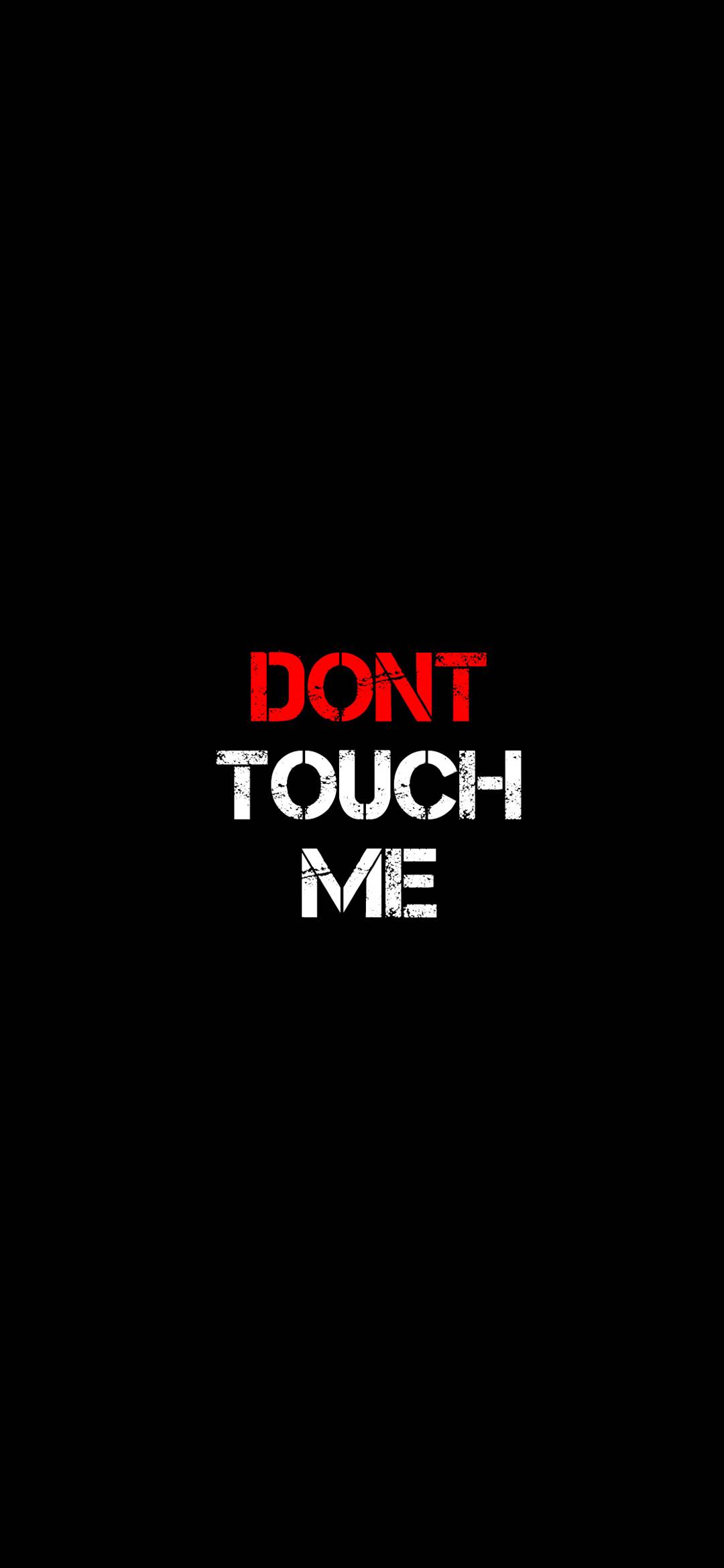 Dont Touch Me Lock Screen Wallpaper - Black Wallpaper Dont Touch My Phone -  1080x2340 Wallpaper 