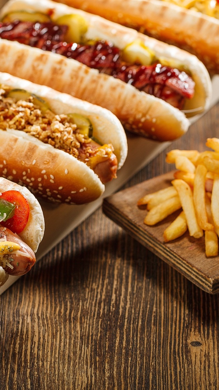 Iphone Wallpaper Hot Dog, Sausage, French Fries - Hot Dog Factory London - HD Wallpaper 