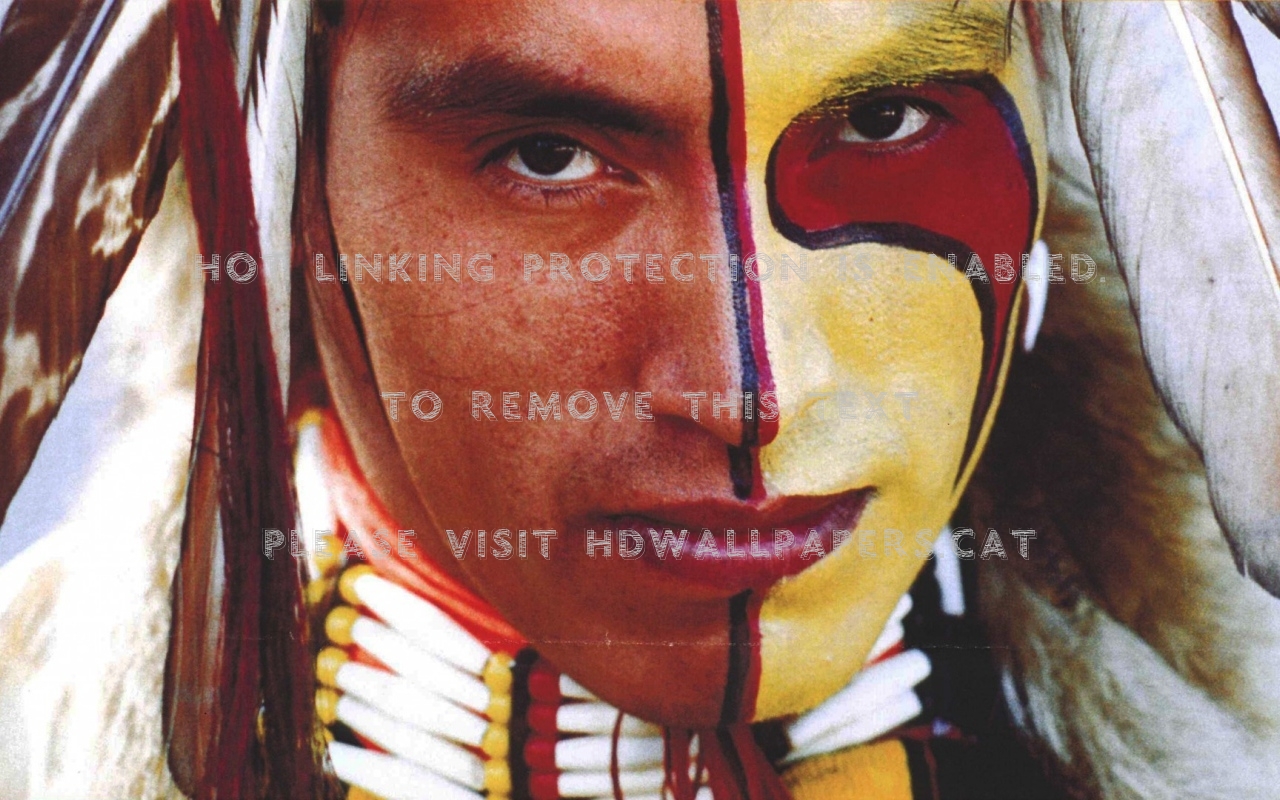 War Paint Split Native American Indian - Native American Face Paint - HD Wallpaper 