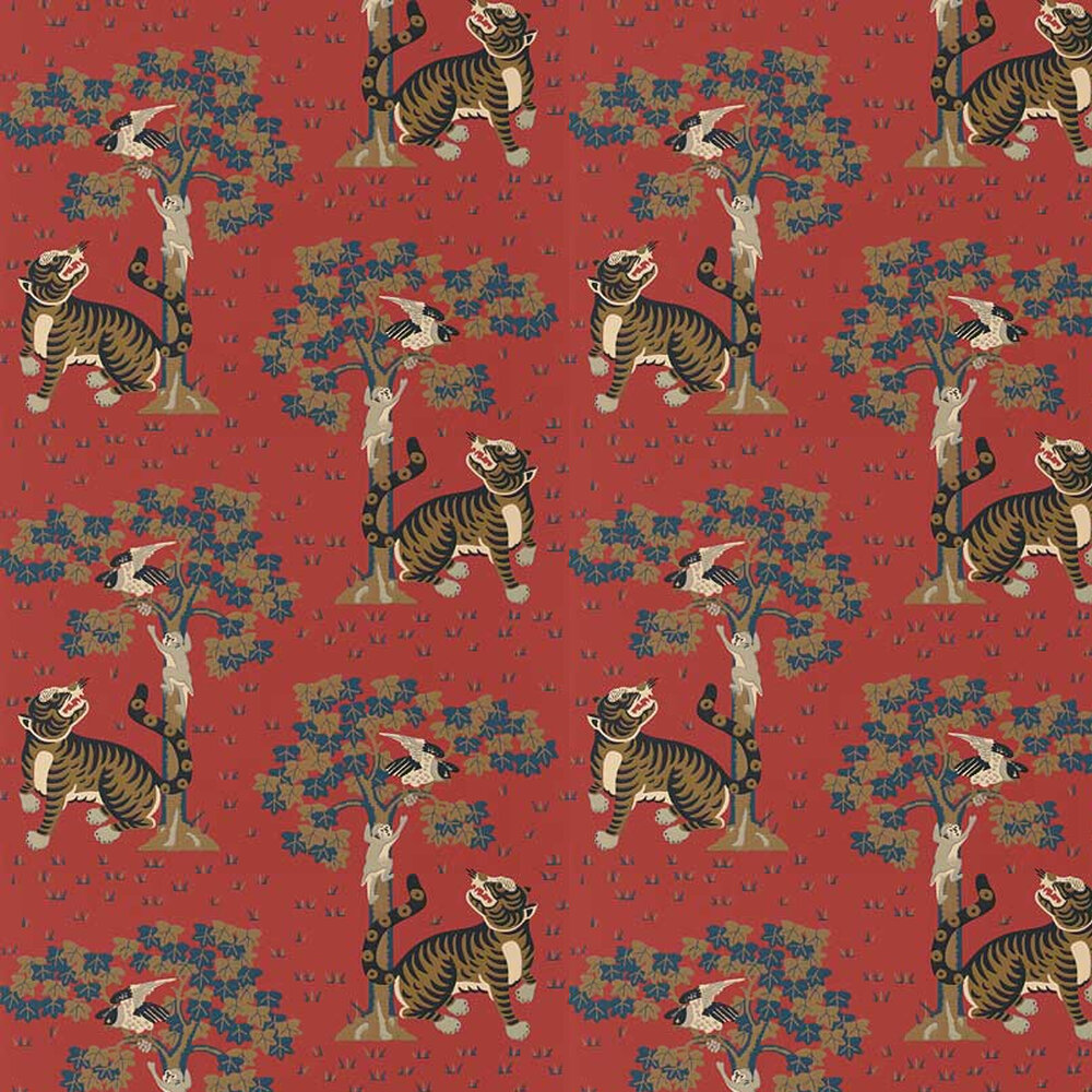 Lamp Red Wallpaper Interiors - HD Wallpaper 