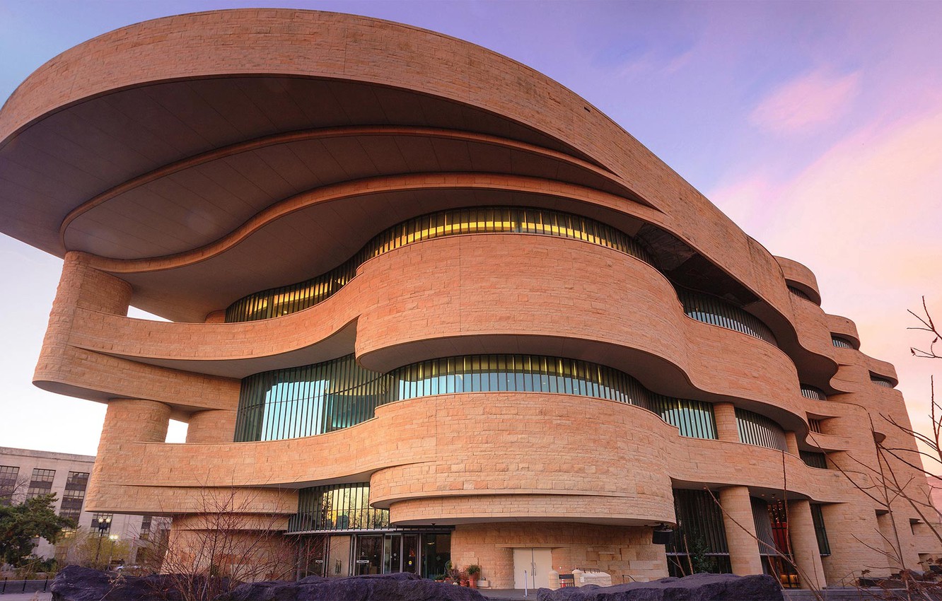 Photo Wallpaper Washington, Usa, National Museum Of - National Museum Of The American Indian - HD Wallpaper 
