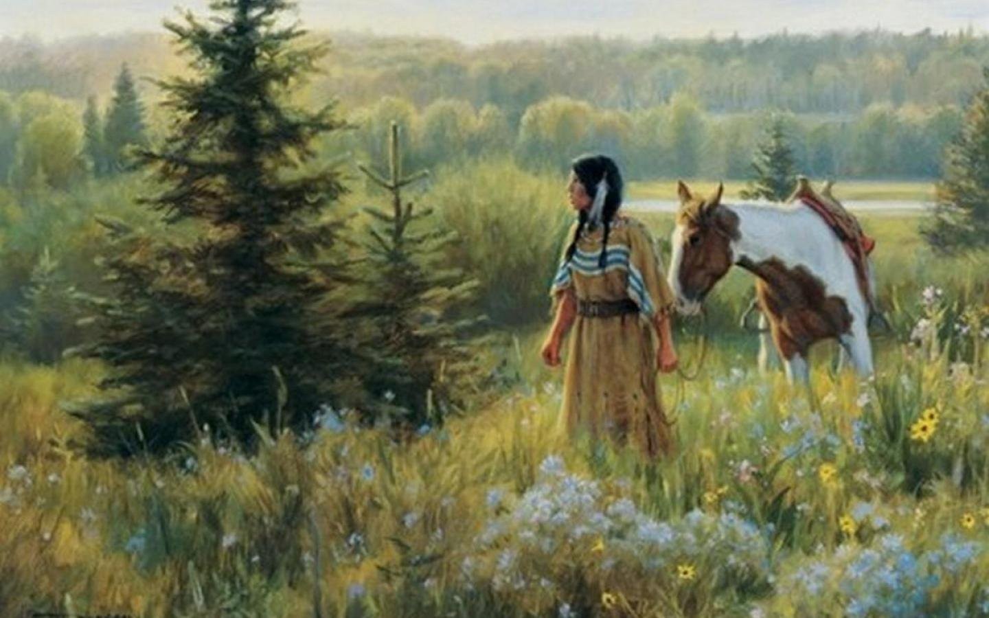 Native American Western Art - HD Wallpaper 