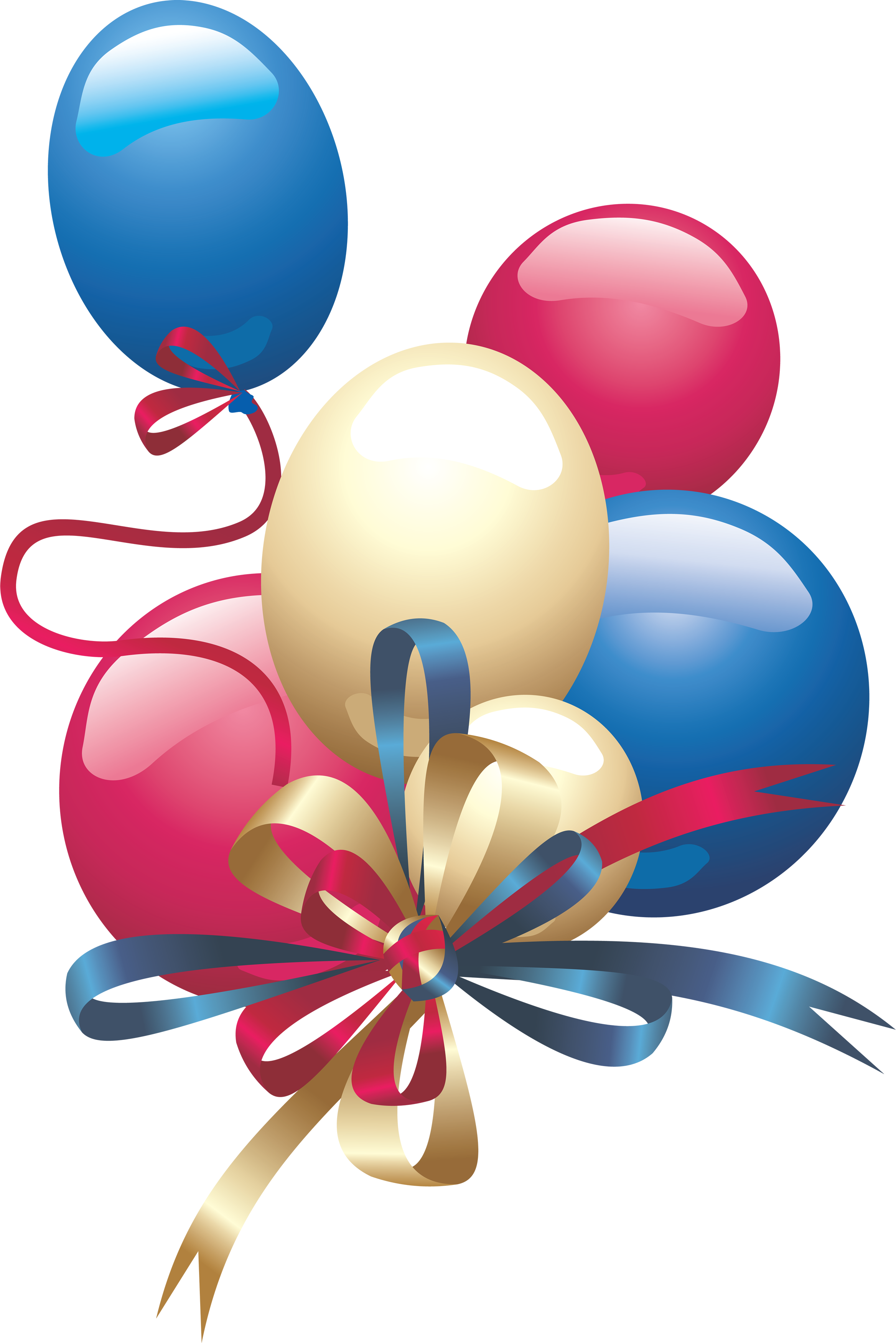 Balloon Png Image - Png Balloons Pink And Blue - HD Wallpaper 