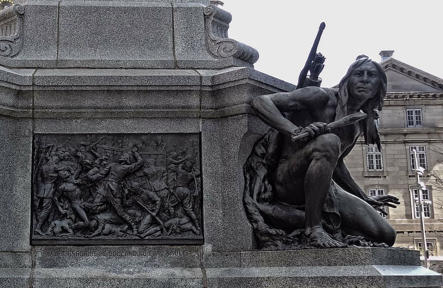 Native, Indian, War, Native American Indian, Statue, - HD Wallpaper 