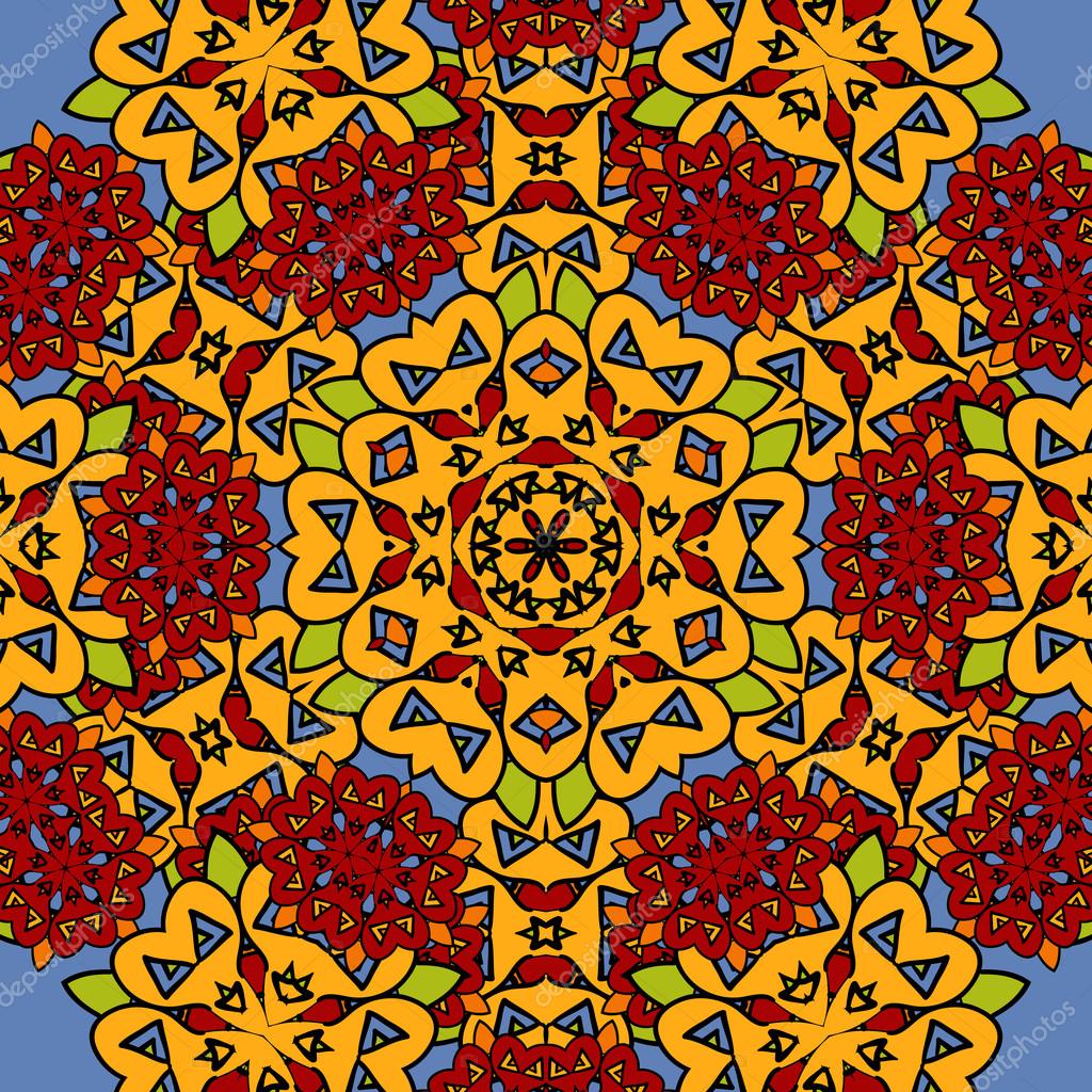Yellow Geometric Mandala Art - HD Wallpaper 