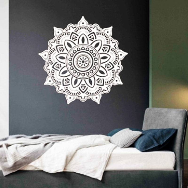White Mandala Wall Sticker - HD Wallpaper 