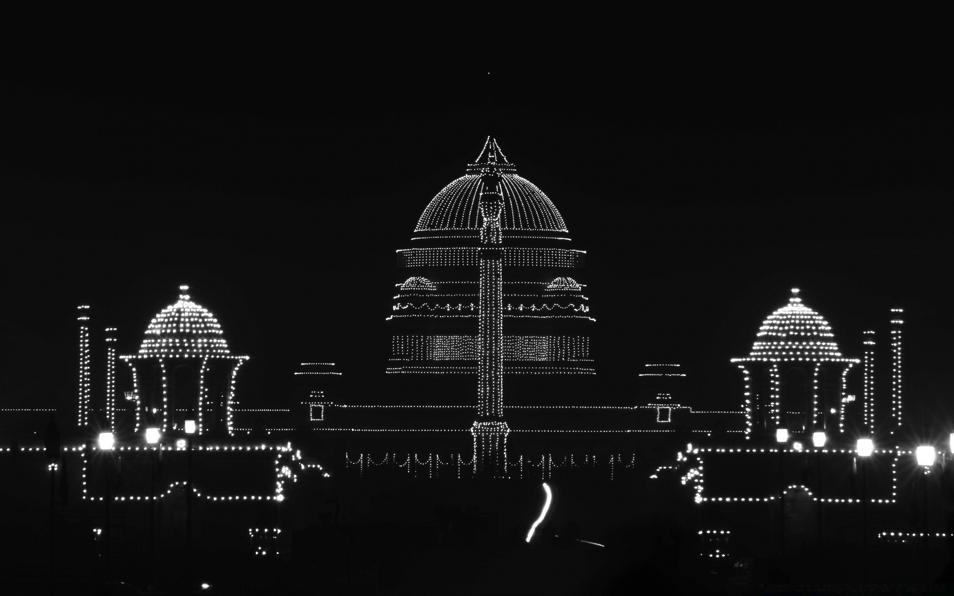 Black Architecture City Building Travel Dome Light - Wallpaper - HD Wallpaper 