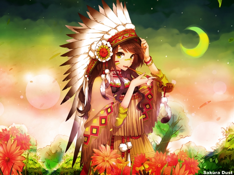 Anime Indian Girl - 800x600 Wallpaper 