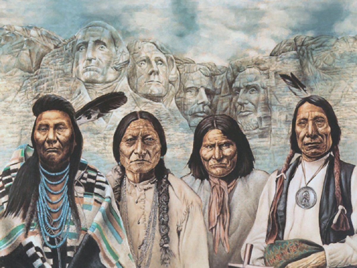 Native Americans Mt Rushmore - HD Wallpaper 