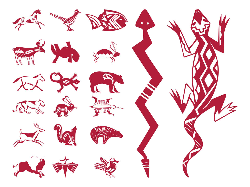 Native American Snake Symbols - HD Wallpaper 