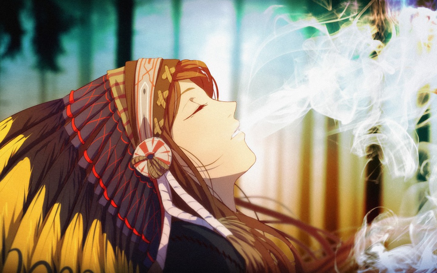 Native American Anime Girl - HD Wallpaper 