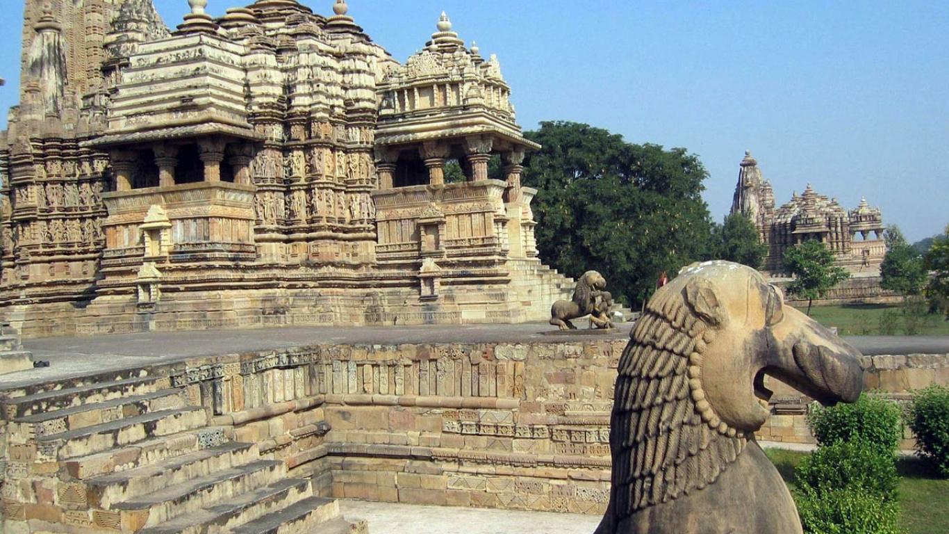 Architecture Ancient Indian Landscape Nature Hd City - Lakshmana Temple - HD Wallpaper 