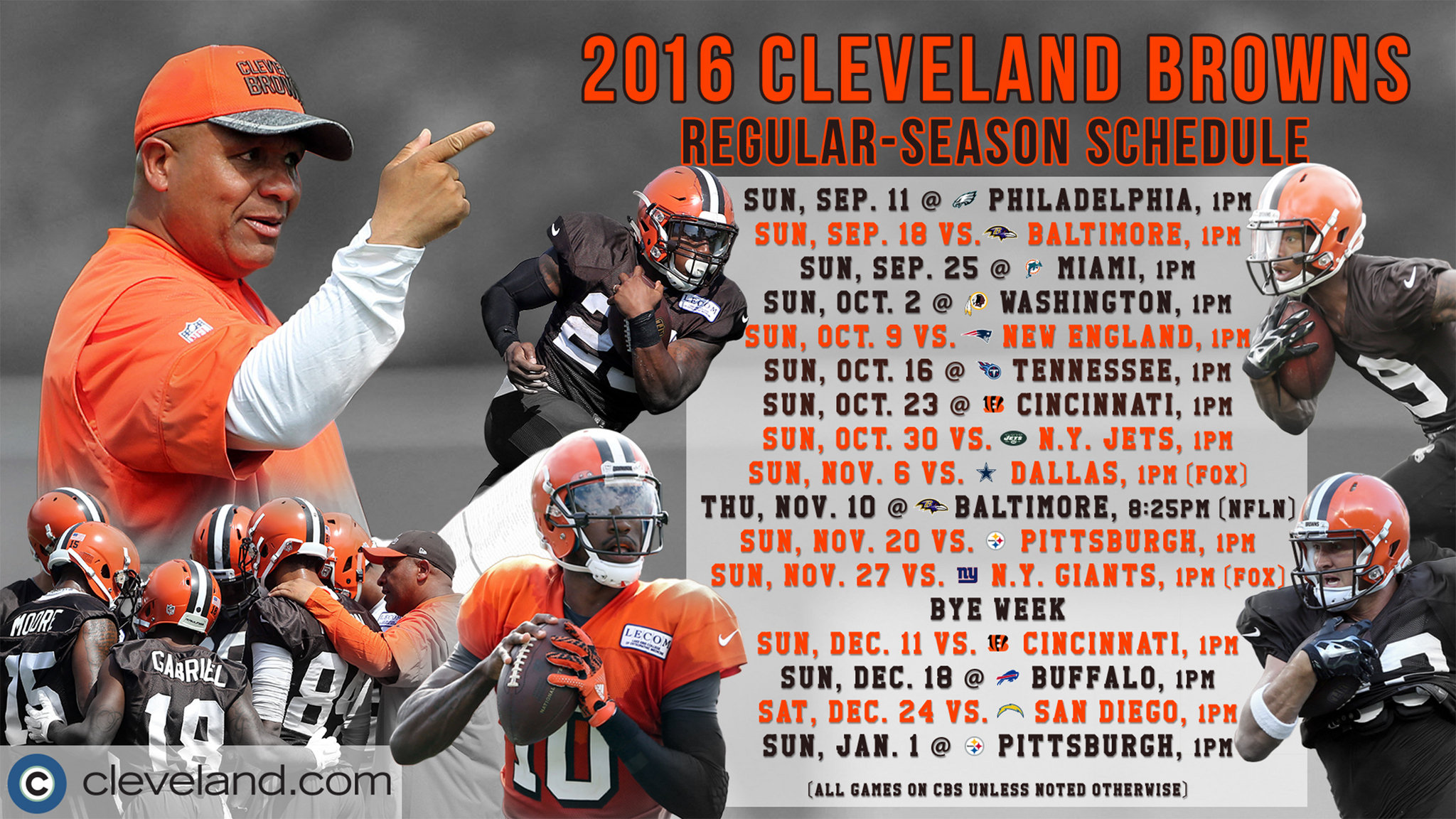 Cleveland Browns Schedule Desktop Background - HD Wallpaper 