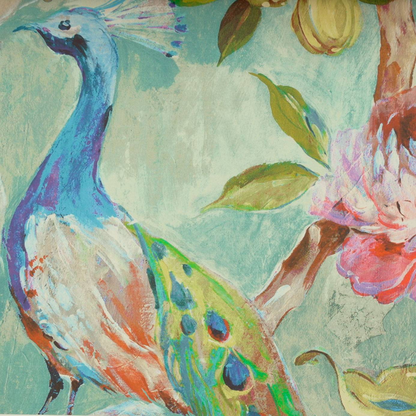 Peacock Fabric - HD Wallpaper 