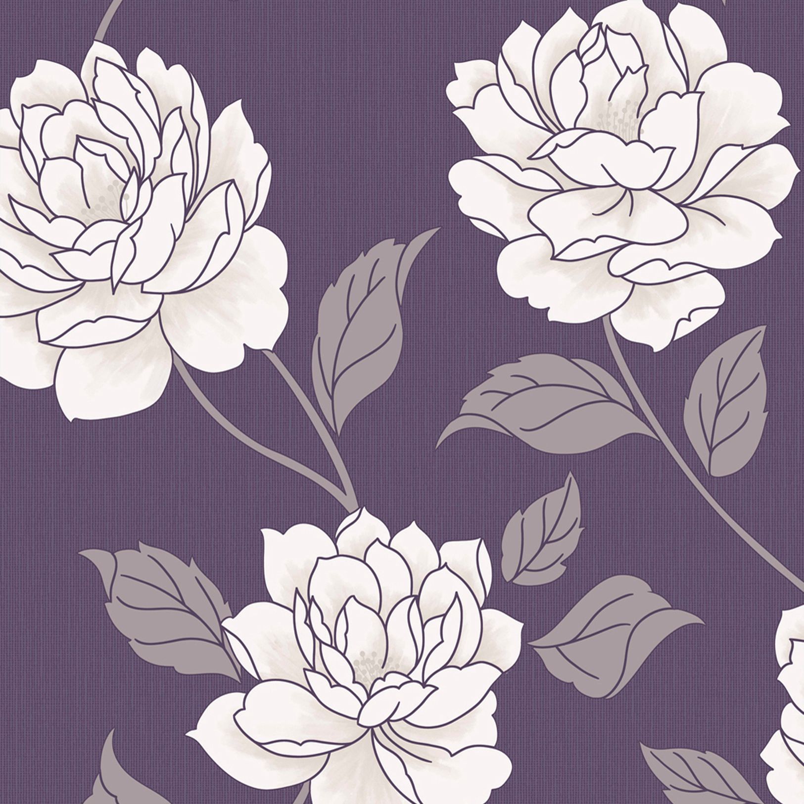 Purple And White Wall Paper Designs - HD Wallpaper 