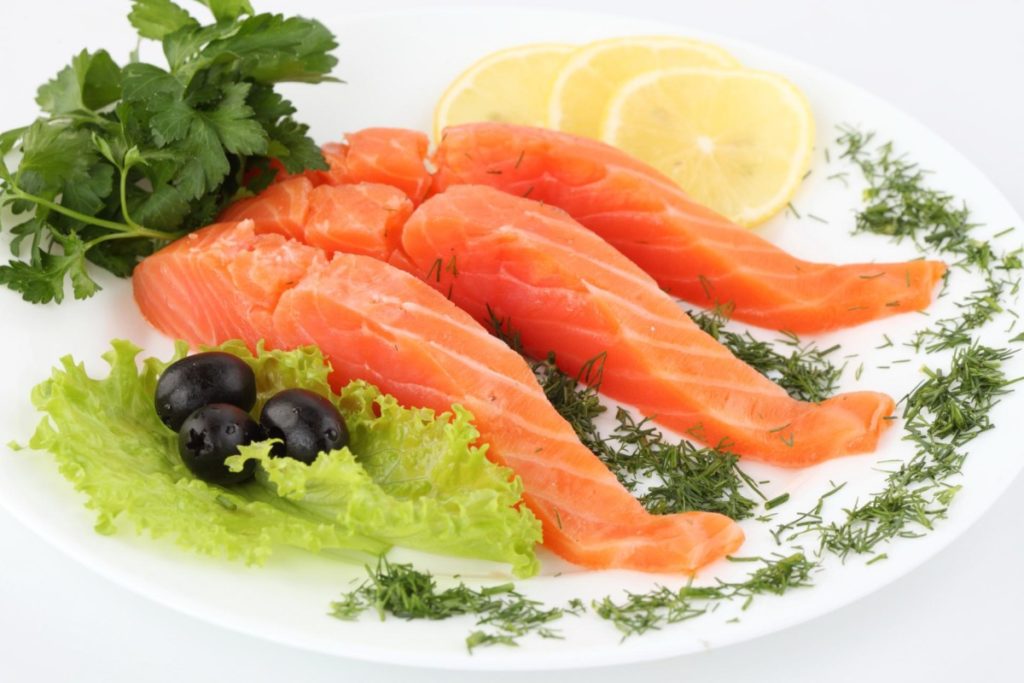 Wallpaper Sliced Salmon Fish Food - Fish & Meat Hd - HD Wallpaper 