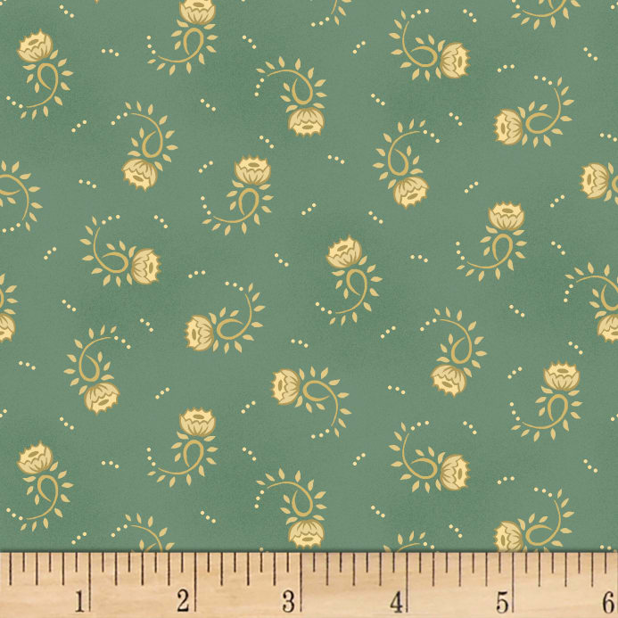 Henry Glass Sage & Sea Glass Tossed Cabbage Roses Blue - Wallpaper - HD Wallpaper 